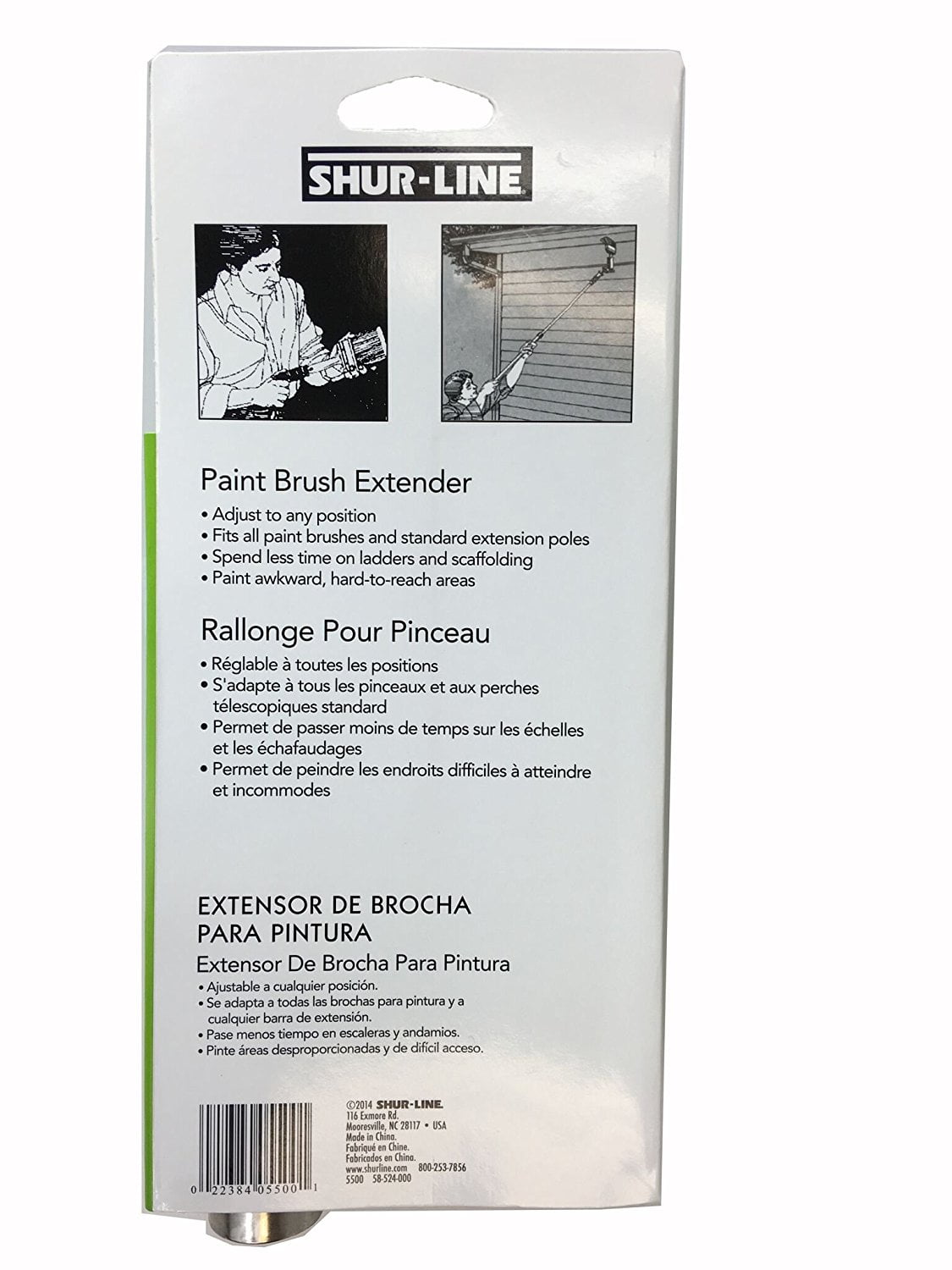 New Shur-Line 5500 Brush Extender for Paint Brushes and Extension Poles