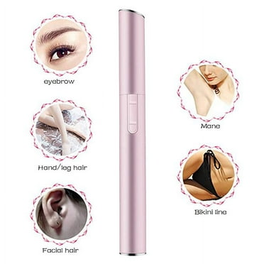 Portable eyebrow trimmer for women, epilator for women, facial hair remover for women,Face, Lips, Nose Hair Removal(pinkcolour)(pack of 1)