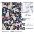 thumbnail image 3 of 2 Pcs Funny Kitchen Towels,Golden Retriever Dog and Flower Microfiber Dish Towels,Kitchen Tea Towels,Kitchen Towel Set (18" X 26"), 3 of 3