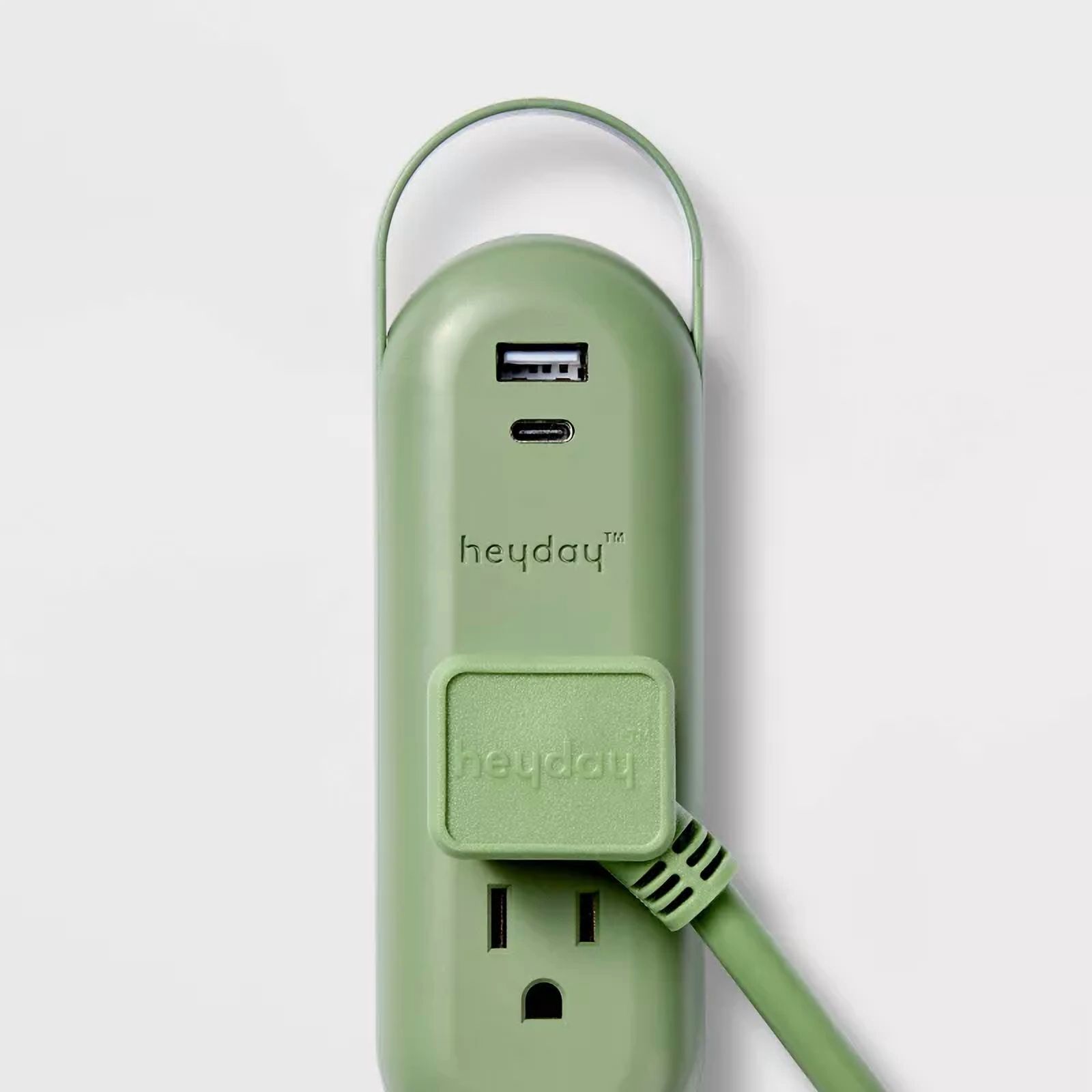 6' 2-Outlet Indoor Extension Cord with USB and USB-C Ports