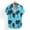 006 Blue, variant on Oplxuo Hawaiian Shirt for Men Tropical Loose Fit Shirt Short Sleeve Casual Button Down Holiday Beach Shirts