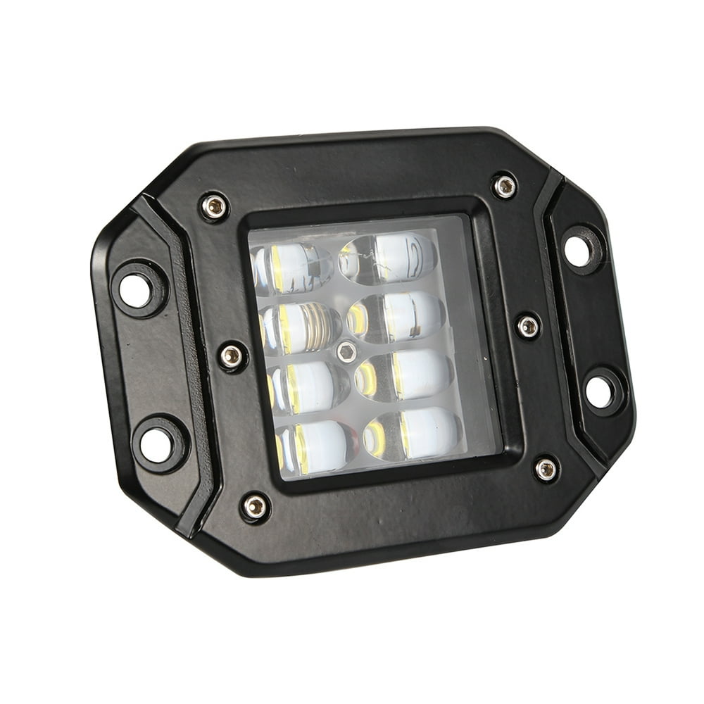 Flush Mount LED Work Light Bar Rear Bumper Reverse Pods 4Row Driving