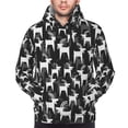 thumbnail image 4 of Hoodies for Men - Mountain goat cool black Long Sleeve Comfrt Men'S Fashion Hoodies & Sweatshirts, Sweatshirts for Men Hoodies Pullover Clothing Clothes with Pouch, 4 of 7