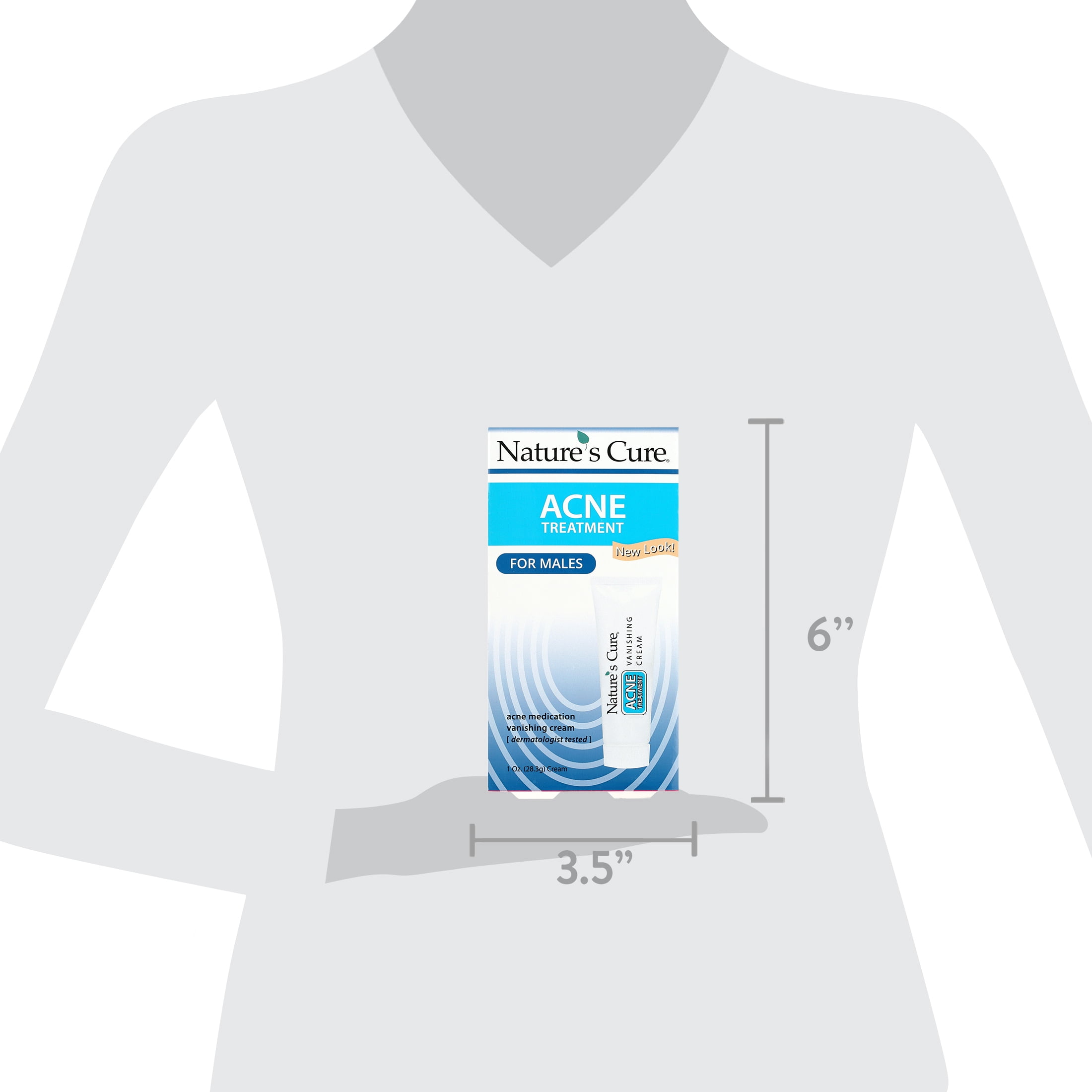 Nature's Cure 2 Part Acne Treatment for Males