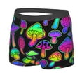 thumbnail image 2 of Balery Bright Mushrooms Men's Boxer Briefs, Soft and Breathable Cotton Underwear with nylon Waistband-XX-Large, 2 of 9