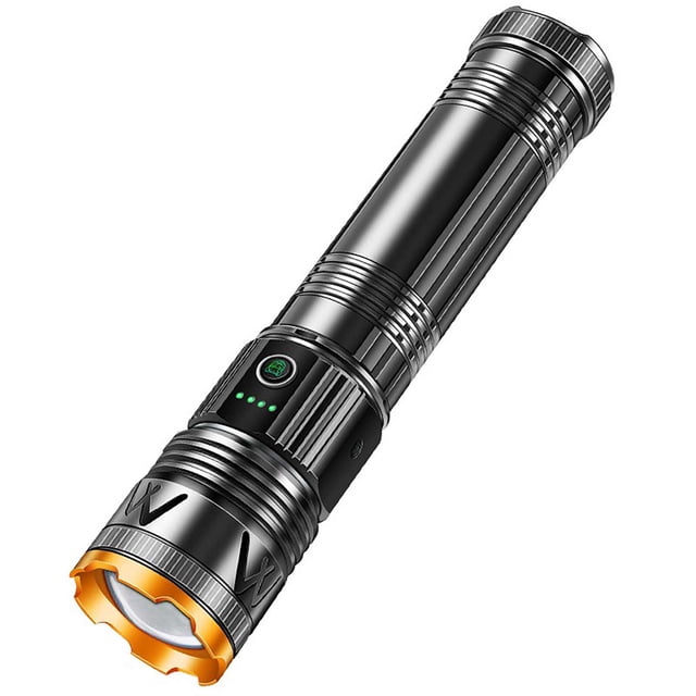 Lampe de Poche LED Modèle Corps en Alliage d'Aluminium Rechargeable Éclairage d'Urgence Domestique Polyvalent Batterie Longue Durée