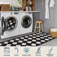 thumbnail image 4 of Alfombra Lahome, lavable, 2 x 7 pies, color blanco y negro, 4 of 9