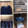 thumbnail image 4 of Tringles de Tension, Lot de 2 Barres d'Armoire en Acier à Ressort Réglables de 28 à 48 Pouces, Tringle de Rideau de Tension, Tringle de Douche, Tringle de Garde-Robe, Tringle de Tension, Largeur Extensible (Noir), 4 of 5