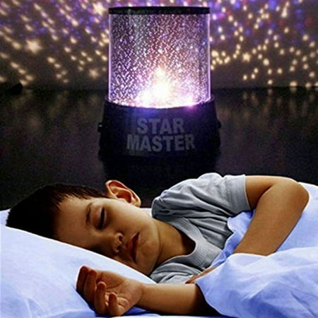 LED Romantic Starry Night Sky Galaxy Projector Lamp Star Cosmos Lights Kids Gift Indoor Lighting