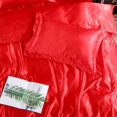 thumbnail image 2 of Juego de cama de satén - Rojo, 2 of 6
