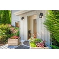 thumbnail image 2 of Nuvo Lighting Wilton 1 Light Small Wall Lantern Matte Black with Clear Seeded Glass, 2 of 19