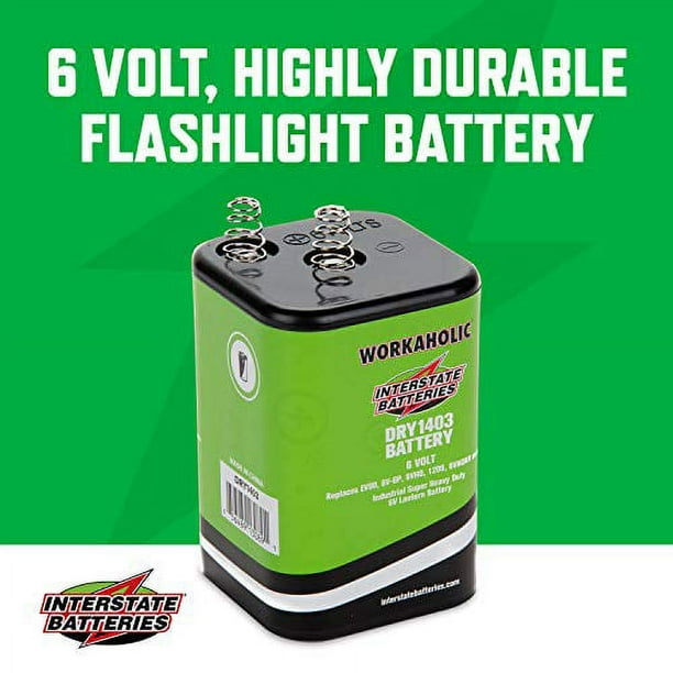 Interstate All Battery DRY1403 Heavy Duty Lantern Battery 6V