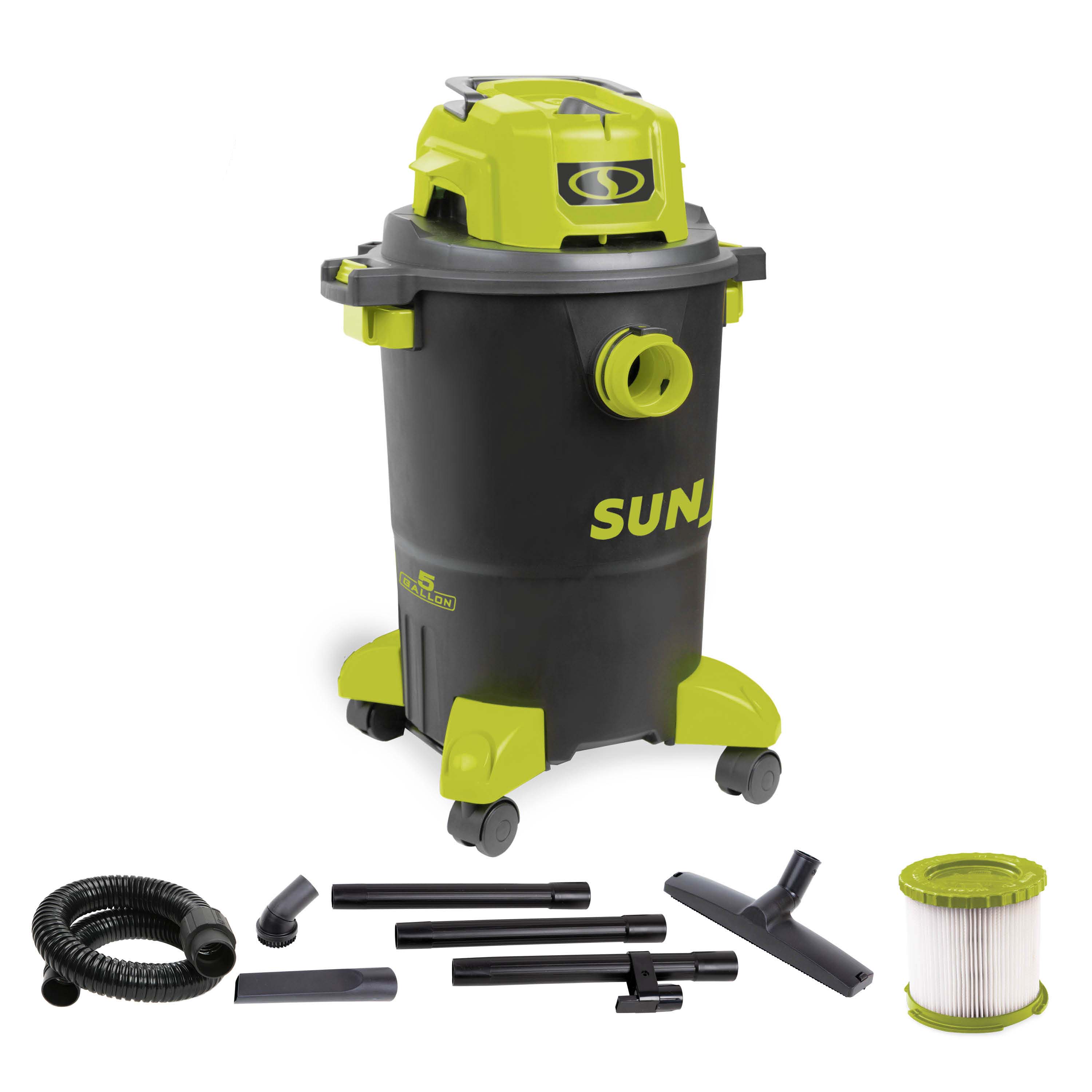 Sun Joe 5-gal Wet/Dry Shop Vacuum W/ HEPA Filtration, Cleaning Attachments, 1200-Watt, 7.0 Peak HP - image 5 of 8