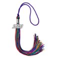 thumbnail image 2 of Rainbow Graduation Tassel with Silver Date Drop, 2 of 2