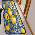 thumbnail image 6 of CURLYOOT Yellow Lemon Runner Rug 2'x6' Washable Kitchen Runner Rug Indoor Non Slip Laundry Rugs Blue Floral Leaves Floor Carpet for Hallway Kitchen Entryway Bedroom Living Room, 6 of 9