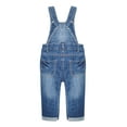 thumbnail image 2 of Kidscool Space Baby Toddler Girls Snap Leg/Crotch Easy Diaper Changing Jeans Overalls,6-9 Months, 2 of 6