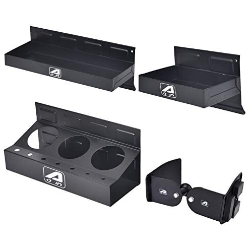 Juego de Bandejas Magnéticas para Caja de Herramientas Aain, Accesorios para Organizador de Herramientas, 2 Bandejas, Sujete Latas, Porta Toallas de Papel y Destornilladores (A049)
