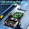 thumbnail image 4 of Car Mounted Mobile Wireless Charger 15W Fast Charging Intelligent Induction Opening Closing Transparent Mecha Style High Power Phone Holder For Car Air Vent Compatible With Iphone Samsung, 4 of 9