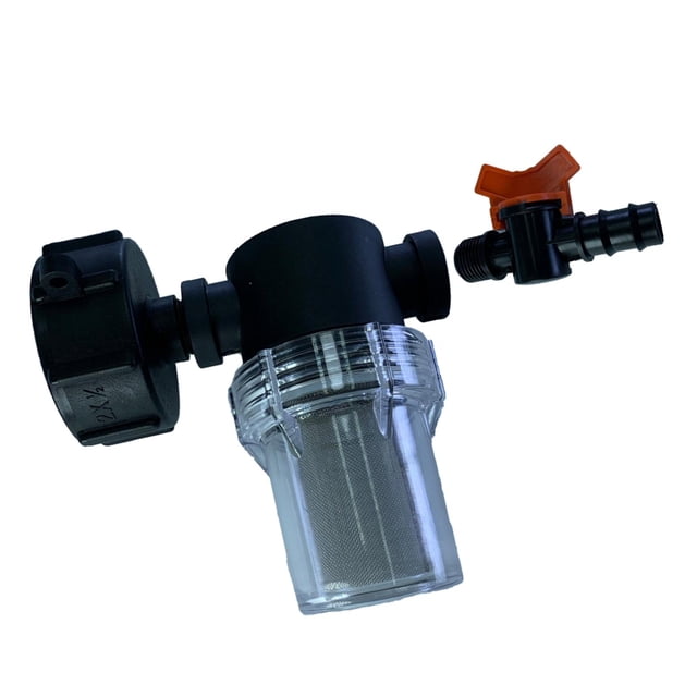 Válvula , conector de de agua adaptador de accesorios de bolsa IBC con filtro, accesorio Válvula PE 20mm Baoblaze Adaptador de tanque