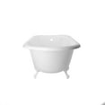 thumbnail image 2 of Heritage 57 Inch Cast Iron Classic Clawfoot Tub - Rim Faucet Drillings, 2 of 2