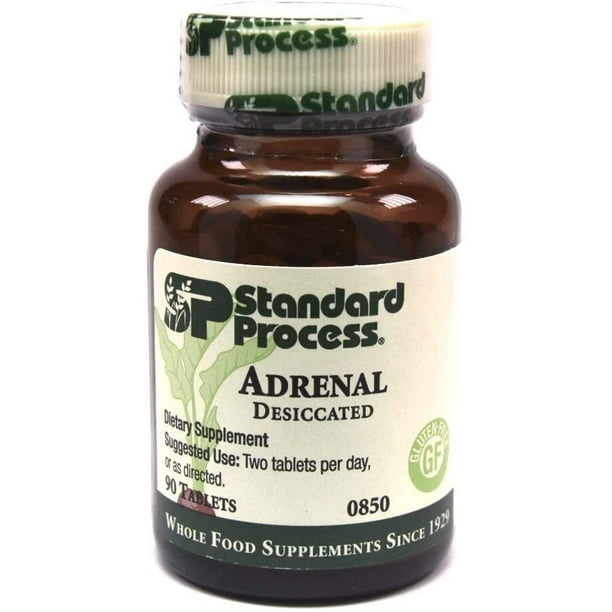 Standard Process Adrenal Desiccated / Adrenal Support for Energy