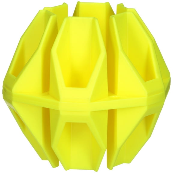 BIRCHWOOD CASEY Ground Strike Hex Target Ball for Outdoor Shooting - Durable Long-Lasting Highly Visible Yellow 6" Ball Resealable Target Rated for All Calibers from .22 up