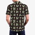 thumbnail image 6 of Wukai Skulls Gold Chains Dollar Men’s Polo Shirts,Quick-Dry Athletic Shirt,Classic Fit Shirts-Small, 6 of 8