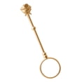 thumbnail image 2 of Clip de anillo Soporte de anillo manos libres de latón unisex con decoración ajustable Perchero para joyería de mano, 17 mm, dorado mate Methold HA003784-02, 2 of 6