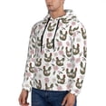 thumbnail image 3 of Sikiie Flowe Rooster Men's Hoodie, Essentials Hoodie, Sweatshirt, Pullover Hooded Sweatshirt for Men-Large, 3 of 7