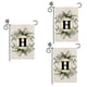 thumbnail image 1 of H Linen Garden Flag Double Layer Double Sided Letters, 1 of 5