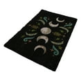 thumbnail image 5 of Dark Forest Moon Phase Wiccan Black Coir Coconut Fiber Floor Mat Doormat, 5 of 9