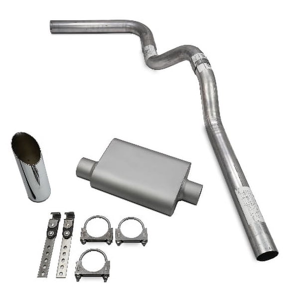 Ford F150 15-20 Single 3" Truck Exhaust Kits 2 chamber Slash Tip