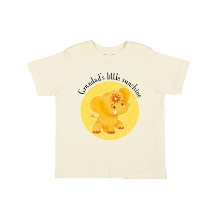 

Inktastic Grandads Little Sunshine Yellow Elephant Etana Cute Gift Toddler Boy Girl T-Shirt