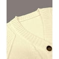 thumbnail image 5 of Cogild Cardigans for Women’s Oversized Knitted Button Up Cardigans with Cable Knitted Button Closure Soft and Sweater for Womens Fall and Winter Cardigans, 5 of 6