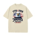 thumbnail image 4 of adaychics 250 Years 1776 2026 Shirt Crew Neck America 250 Years of Freedom T Shirt Men Holiday Tops for Daily Wear, 4 of 7