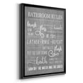 thumbnail image 2 of Neutral Bathroom Rules Premium Framed Print - Ready to Hang, 2 of 9