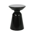 thumbnail image 3 of DIANJIE Modern Metal Pedestal End Table for Outdoor Spaces, 3 of 18