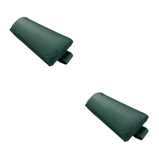 maskred Coussin Repose-Tête de Luxe de Remplacement pour Chaise Longue Inclinable en Peluche et Soutien Vert 2Set