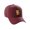 Burgundy, variant on Structured Baseball Hat Curved Visor Old English Font, Purple Hat Gold I