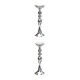 thumbnail image 2 of Guardoinrt Modern Metal Candle Tea Light Holder with Long Stand Decorative Flower Vase Silver M 2Set, 2 of 6