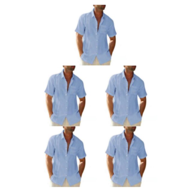 Sonducket Camisa con botones para hombre, fiesta en la piscina de verano para niños, Color sólido, diseño Simple, camisetas ajustadas, ropa Type2 NO2