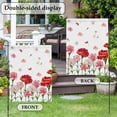 thumbnail image 5 of Mother's Day Flowers House Flag 28 x 40 Inches, Watercolor Vintage Red Pink Carnations Floral Weather Proof Outdoor Patio Flags Double Sided Small House Decoration for Yard Lawn Outside Home, 5 of 9