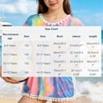 thumbnail image 3 of Trajes de baño para mujer, trajes de baño coloridos para mujer y niña, talla mediana-grande, traje de baño para niños, vestido cruzado para vacaciones en la playa con lazos, bata de poliéster para niñ, 3 of 9
