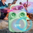 thumbnail image 4 of Latrodar Wireless Bluetooth Speaker K Song Volume Home Enduring e Speaker Radio/USB/ Green 6.4x4.8 Inch Home Essentials, 4 of 5