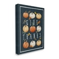 thumbnail image 3 of Stupell Industries Give Thanks Autumn Pumpkins Graphic Art Gallery Wrapped Canvas Print Wall Art, Design by Elizabeth Tyndall, 3 of 7