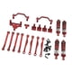 thumbnail image 2 of Kits de actualización de metal para coches RC a escala 1:16, repuestos profesionales, barras de acoplamiento delanteras y traseras Rojo, 2 of 9
