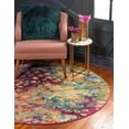 thumbnail image 4 of Rugs.com Sevilla Collection Rug – 6 Ft Round Multi Medium Rug Perfect For Kitchens, Dining Rooms, 4 of 9