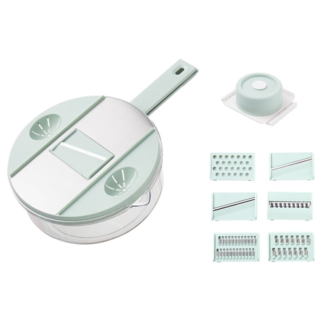 Coofit Vegetable Chopper Set Round Nonskid Hanging Kitchen Food Dicer Vegetable Cutter