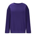 thumbnail image 5 of Timegard Crewneck Sweatshirts Women Fall Winter Casual Comfy Solid Color Long Sleeve Tops Pullover, 5 of 6