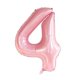 thumbnail image 2 of Set de globos grnsce número 4 rosa de 40" con corona, 2 of 4